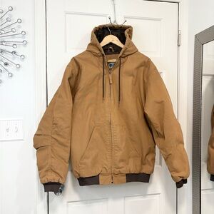 Blue Mountain Work Coat Men’s XLT Quilt-Lined Hooded Insulated Hunting Jacket